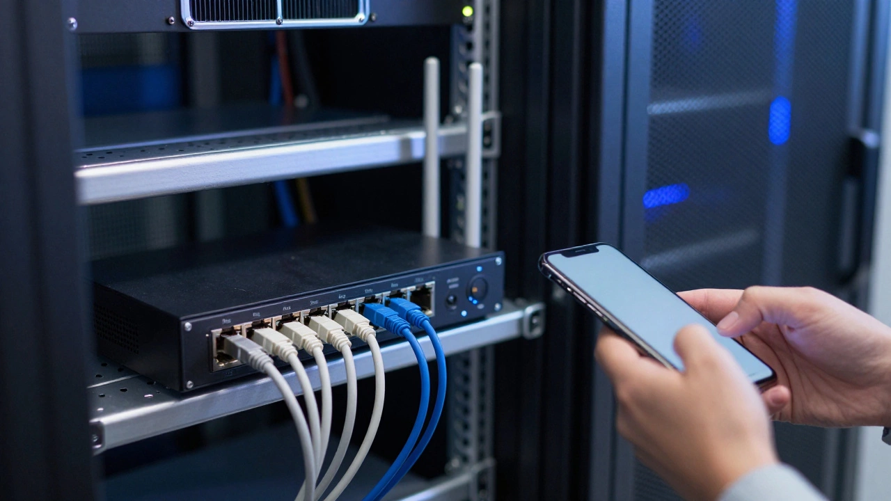 Wired NVR system with phone on isolated local network