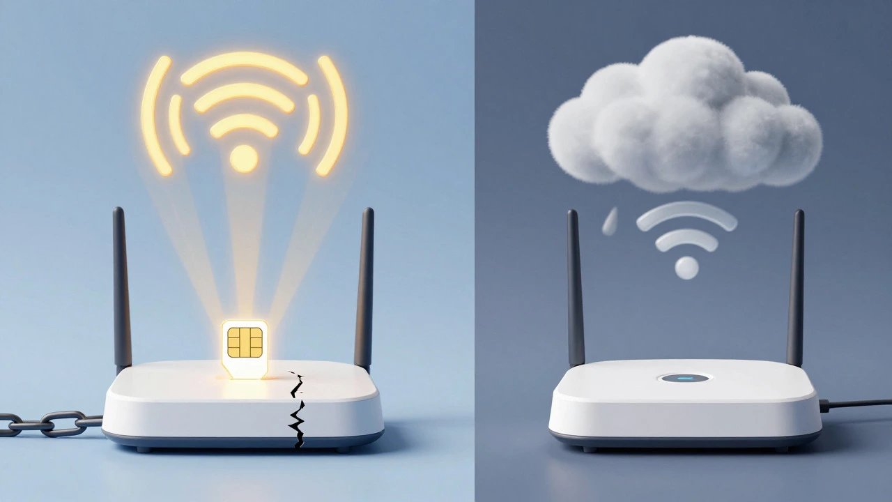 Comparison of cellular backup versus Wi-Fi only security system connectivity