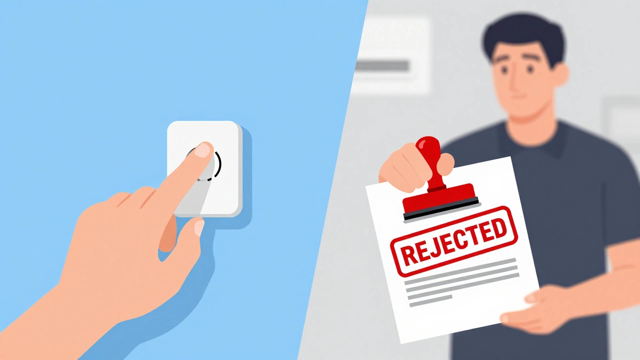 Illustration showing DIY installation vs insurance rejection